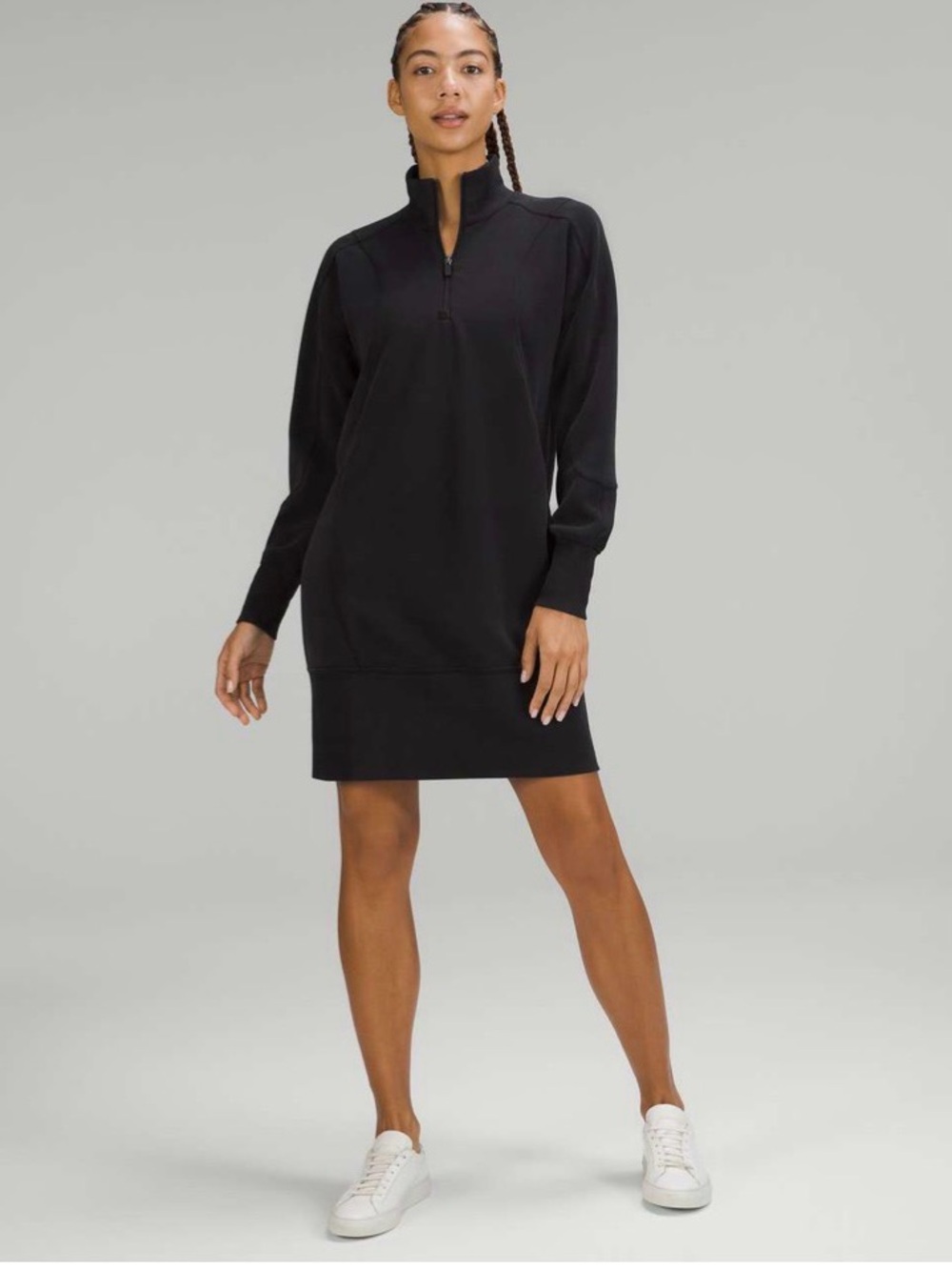 Lululemon Softstreme Long-Sleeve Half-Zip Dress Size 8